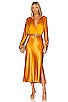 view 4 of 4 Side Slit Slip Skirt in Gold Sap