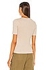 Elbow Sleeve Scoop Neck Henley, view 3, click to view large image.