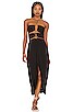 view 1 of 3 Luana Detail Long Dress in Black