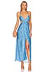 view 1 of 3 Duda Cut Out Maxi Dress in Pizan Blue