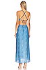 view 3 of 3 Duda Cut Out Maxi Dress in Pizan Blue