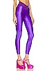 view 2 of 4 Satin Legging Doodle Waistband in Royal Purple