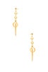 view 2 of 2 Zelda Hoop Earrings in Gold