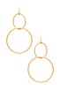 view 1 of 2 The Interlocking Hoop Earrings in Gold