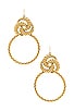 view 1 of 2 The Valleta Earrings in Gold