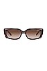 view 1 of 3 x Hailey Bieber 0VO5440S in Dark Havana & Brown Gradient