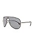 view 2 of 3 0VE2243 Sunglasses in Gunmetal & Grey Mirror Black