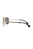 view 3 of 3 0VE2242 Sunglasses in Gold & Dark Grey