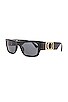 view 2 of 3 0VE4416U Sunglasses in Black & Dark Grey