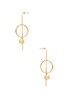 view 2 of 2 Aura Tri Hoop Earrings in Gold