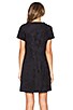 view 3 of 4 Faux Suede Lace Up Dress in Black