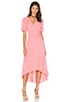 view 2 of 3 VESTIDO ENVOLVENTE in Salmon