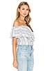 Ruffle Off Shoulder Top, view 2 of 4, click to view large image.