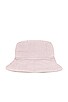 view 3 of 4 Quilted French Terry Bucket Hat in Iris