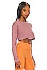 view 2 of 4 Stella Long Sleeve Cropped Tee in Rose Taupe