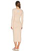 Lux Herringbone Midi Dress, view 3, click to view large image.