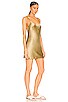view 2 of 4 Vianka Slip Mini Dress in Gold