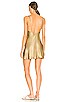 view 3 of 4 Vianka Slip Mini Dress in Gold