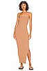 view 1 of 3 Dylon Strapless Knit Dress in Camel