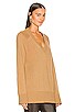 Zuri Recycled Cashmere Oversized V Neck, view 2 of 4, click to view large image.
