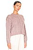 view 2 of 4 Antonia Cable Crew Neck Pullover in Blush Pink