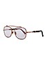 view 2 of 3 GAFAS DE SOL MALCOLM NO MIDDLE 03 in Polished Black & Pink Nightdrive