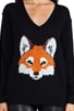 Fox Face Sequin Sweater, view 4 of 5, click to view large image.