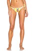 view 2 of 5 Emoji Reversible Side Tie Bikini Bottom in Yellow Daisy
