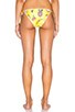 view 4 of 5 Emoji Reversible Side Tie Bikini Bottom in Yellow Daisy