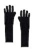 view 1 of 2 Cashmere Long Texting Glove in Black