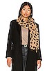 Cashmere Leopard Print Scarf, view 1 of 3, click to view large image.