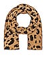 Cashmere Leopard Print Scarf, view 3 of 3, click to view large image.