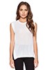 view 1 of 3 Grid Mesh Tank in White