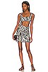 Ruched Cut Out Mini Dress, view 1 of 3, click to view large image.