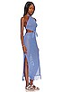 view 2 of 3 CROCHET FRINGE 원피스 in Blue Jean