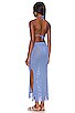 view 3 of 3 CROCHET FRINGE 원피스 in Blue Jean
