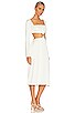 view 2 of 3 Cut Out Midi in Whisper White