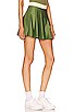 view 2 of 4 Tennis Skort in Court Green & Wheat