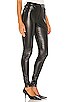 Stiletto Vegan Leather Zip Pant, view 3, click to view large image.