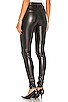 Stiletto Vegan Leather Zip Pant, view 4, click to view large image.