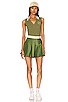 view 4 of 4 V-NECK POLO タンクトップ in Court Green & Optic White