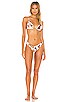 view 4 of 4 Cooper Bow Bikini Top in Cowhide Brown Multi