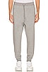 Classic Terry Cuffed Pants in Medium Grey Heather, view 1 of 3, click to view large image.