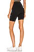 view 3 of 5 V Waist Biker Short in Black
