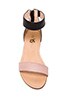 view 3 of 5 Cambelle Two Tone Leather Flat in Black & Misty Rose