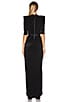 view 3 of 4 Eye Of Horus Gown in Black