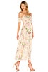 view 2 of 3 Iris Shirred Bodice Maxi Dress in Cream Floral