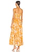 view 3 of 3 Mae Tie Midi Dress in Amber Palm