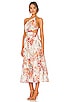 view 3 of 4 Asymmetric Dress in Cream Floral