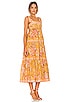 view 2 of 3 TIE SHOULDER 원피스 in Mustard Floral